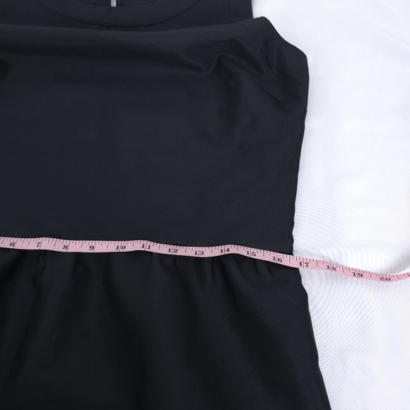 Vineyard Vines Sleeveless Peplum Swing Silk Top Jet Black size 6 - Picture 6 of 9